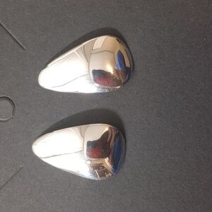 Tear Drop Shape Earrings Sterling Silver Earrings